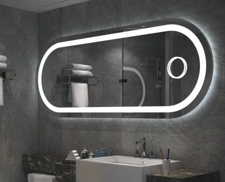 Huge Mirror 1500 x70 cm Luxury Modern Bathroom LED Mirror With Touch Switch