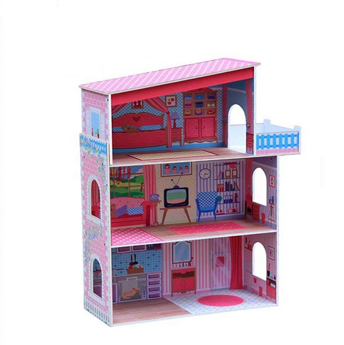 High Quality Wooden Miniature Doll House - Buy Miniature Doll House 