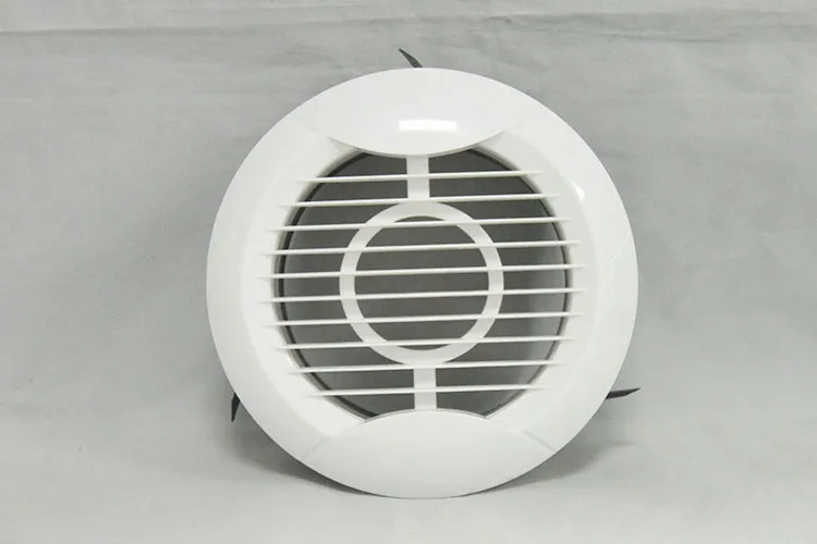 Abs Plastic Exhaust Fan Grill Round Wall Ceiling Outlet Inlet Fresh Air