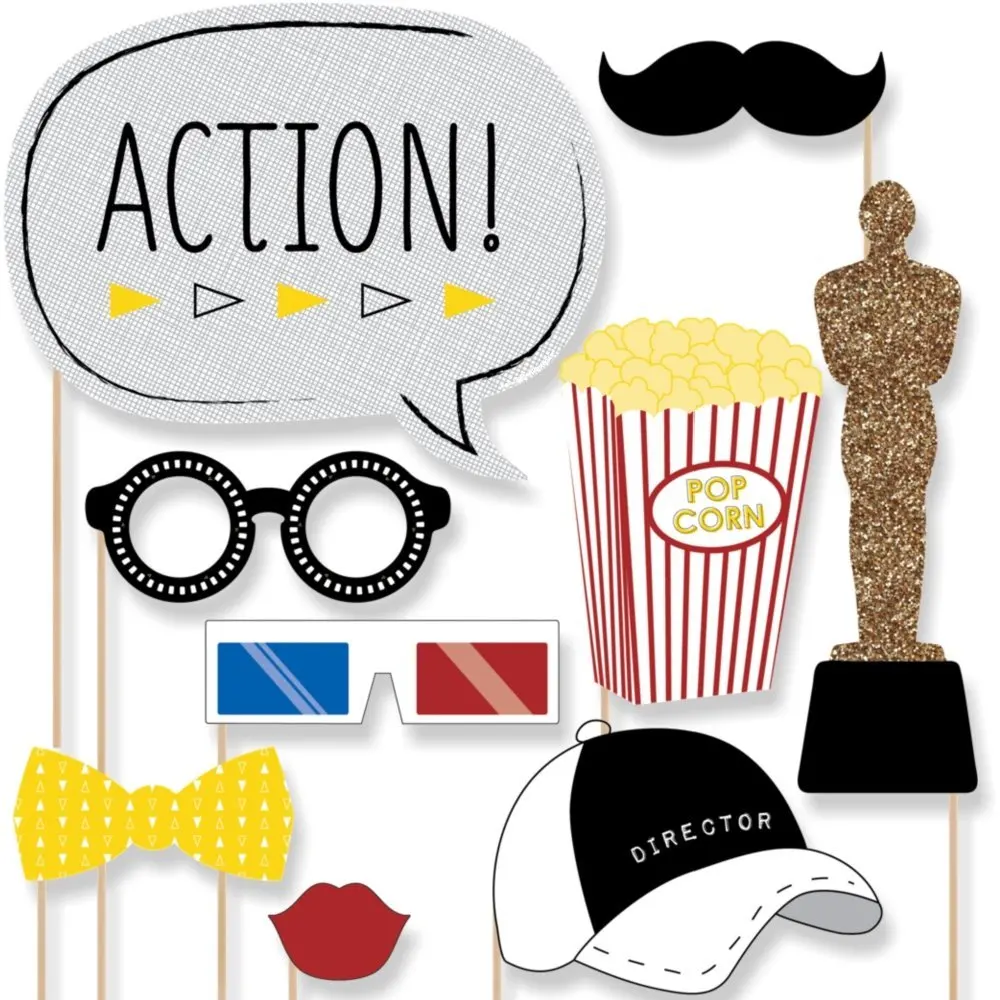 movie themed photo booth props