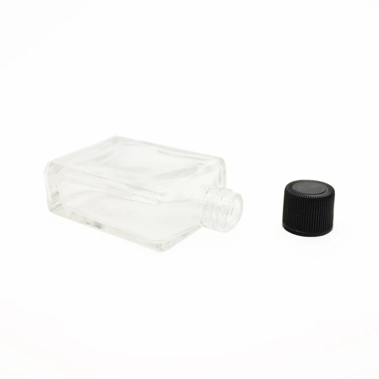 15ml(1/2 oz)Rectangular Refillable Glass Vials with Lids