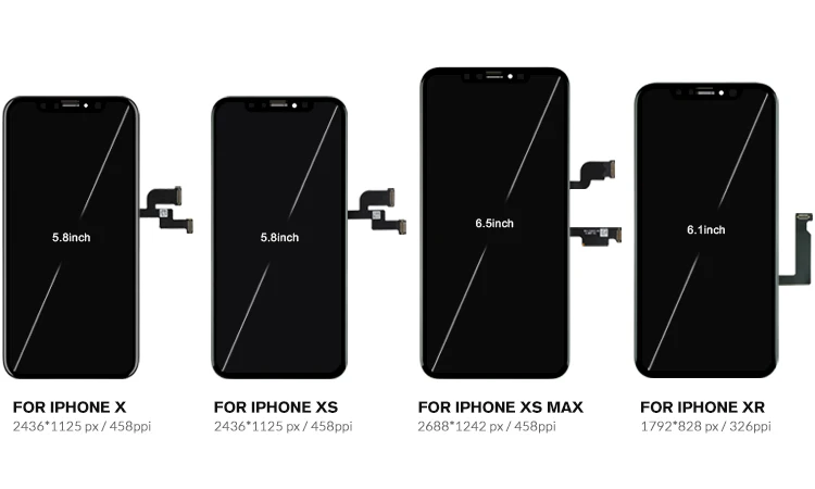 Mobile Phone LCD factory produce OLED LCD for iPhone X touch screen, OEM replace For iphone XS XR XS MAX LCD SCREEN