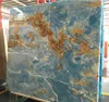 Natural stone blue onyx marble slabs with translucent