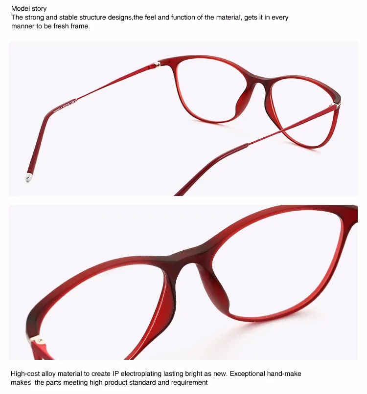 Ready Goods Yx0268 1 High Quality Optical Frames Tr90 Fancy Eyeglass 