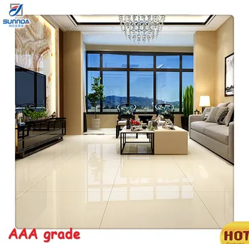 Beige White Glossy Surface Golds Line Full Polished Porcelain