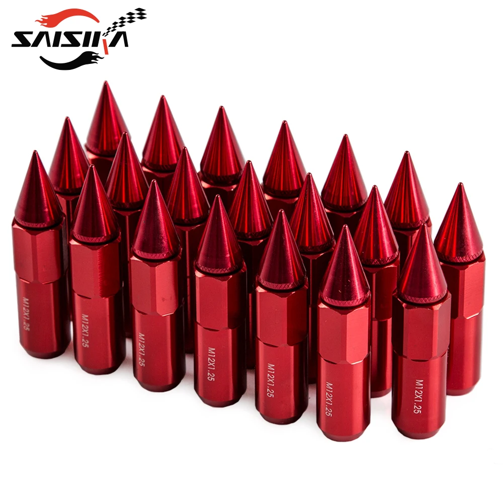 Saisika Aluminum Spike Wheel Rims Lug Nuts M12 X1.5 Buy Wheel Lug Nuts,Spike Wheel Nuts,M12x1