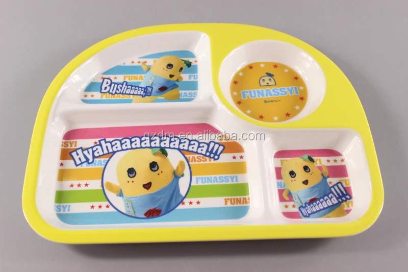 Melamine Infantil 4 divide Dinner Plate Food grade