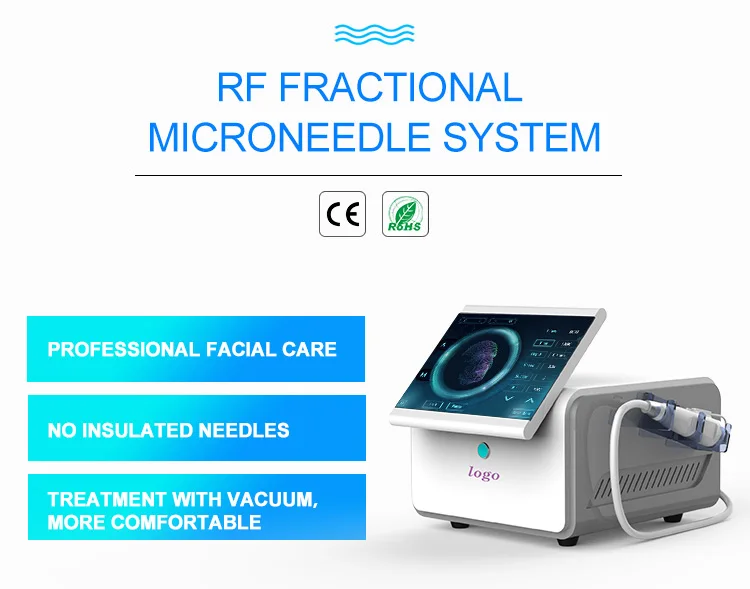 Portable gold microneedle rf fractional rf microneedle rf beauty machine