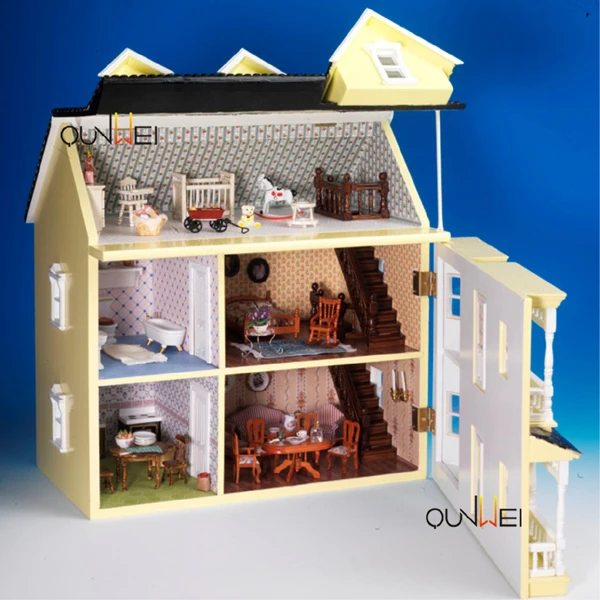 échelle 1.12 maison de poupées miniature Fantaisie panier 