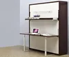 Wood Panel folding wall bed modern Murphy Bed FULL Size With Brown Color wall mounted bed