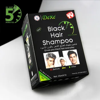 Private Label Dexe Hair Dye Shampoo Fast Black Hair Shampoo Of