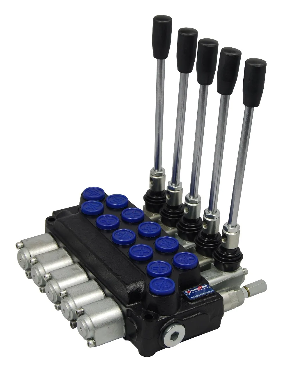 50l/min 5 Levers Manual Hydraulic Control Valve For Forklift Spare