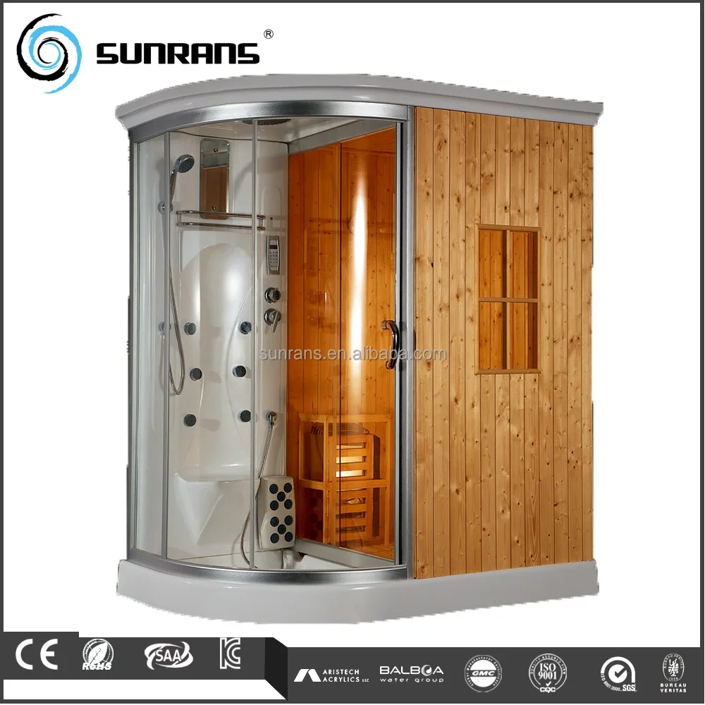 Steam Shower Bath Sauna Combo Wooden Cabin Box Steam Shower Bath Sauna Combo Wooden