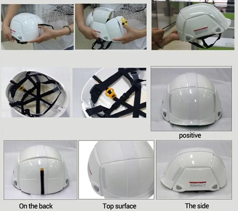 Safety Hard Hat For Disaster Prevention Folding Helmet Mutil Colors