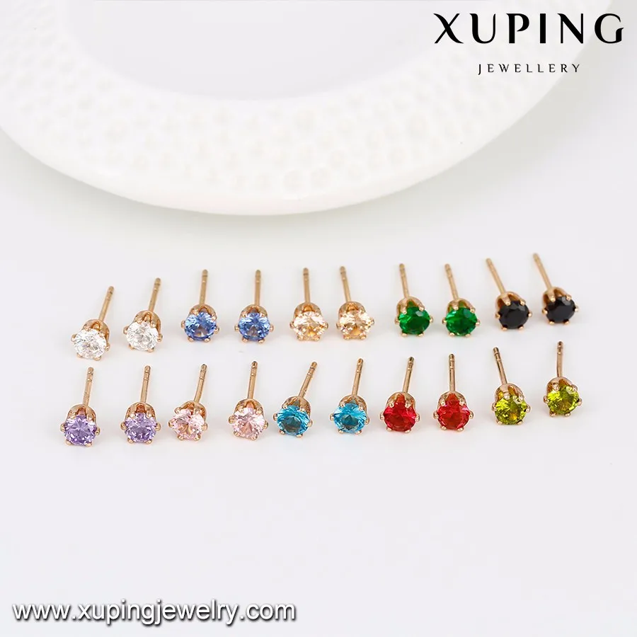 90145 Saudi Gold Jewelry Men Small Stud Earring,Earrings Saudi Gold