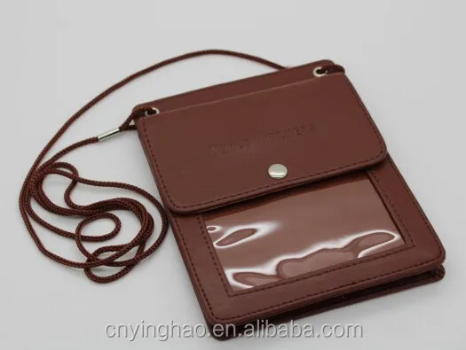 Porte-Cartes Porte-Monnaie Pochette de Voyage Tendance avec bloqueur de Cou Passeport