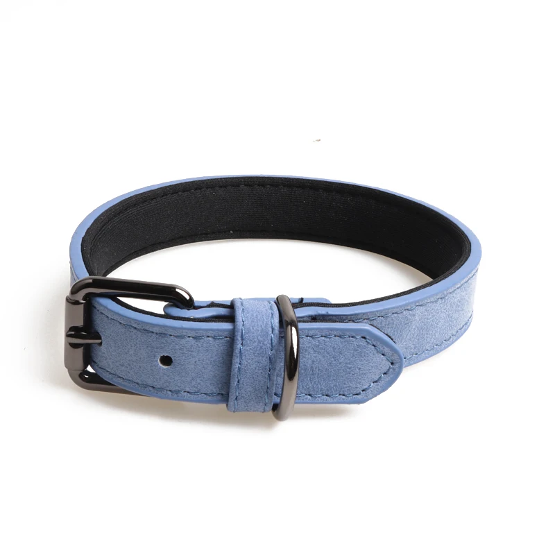 Wholesale Cheap Padded Plain Pu Material Pet Collars High End Custom ...