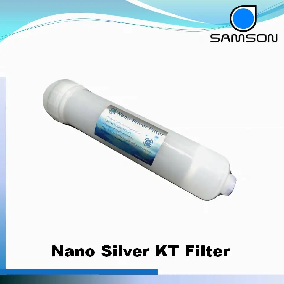 K33 Antibacterial Cto Carbon Block 12 Inch Nano Silver Inline Water