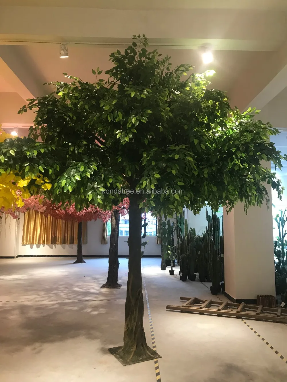 Kd6021 Artificial Plants Outdoor Ficus Faux Tree Antiuv Large