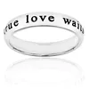 Cheap Wholesale Christian Men Stainless Steel True Love Waits Engraved Ring