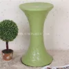 different color tall plastic round stool