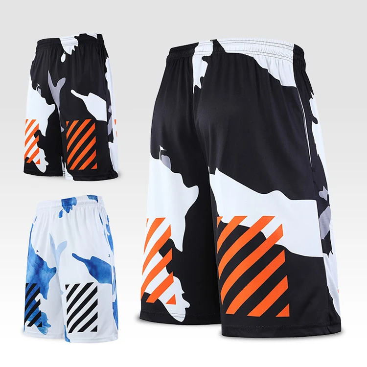 OEM custom high quality fashion quick dry mesh team logo design blank basketball shorts