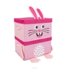 2PCS/SET creative pink Cartoon Animals fabric Storage organizers box for kids home decoration