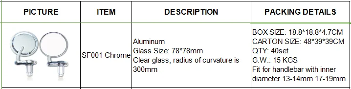 cg125 CG150 Bar end mirrors chrome motorcycles mirror turn signals