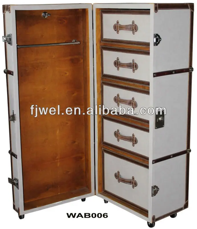 Rolling Wardrobe Trunk Buy Wardrobe Steamer Trunk Leather