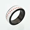 Jewelry ring Football basketball baseball football titanium steel ring sporting goods jewelry rotation pressure relief jewelry