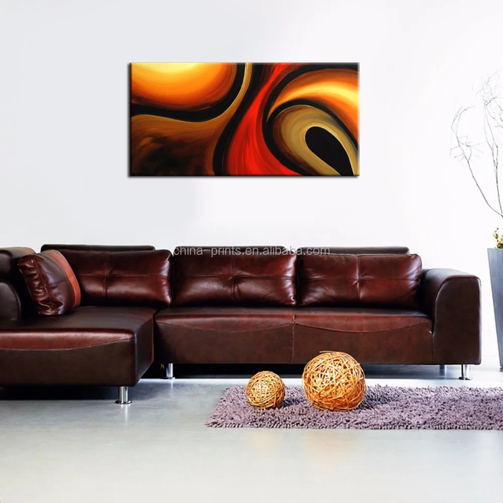 Hedendaagse handgemaakte olieverf/moderne canvas muur/woonkamer ...