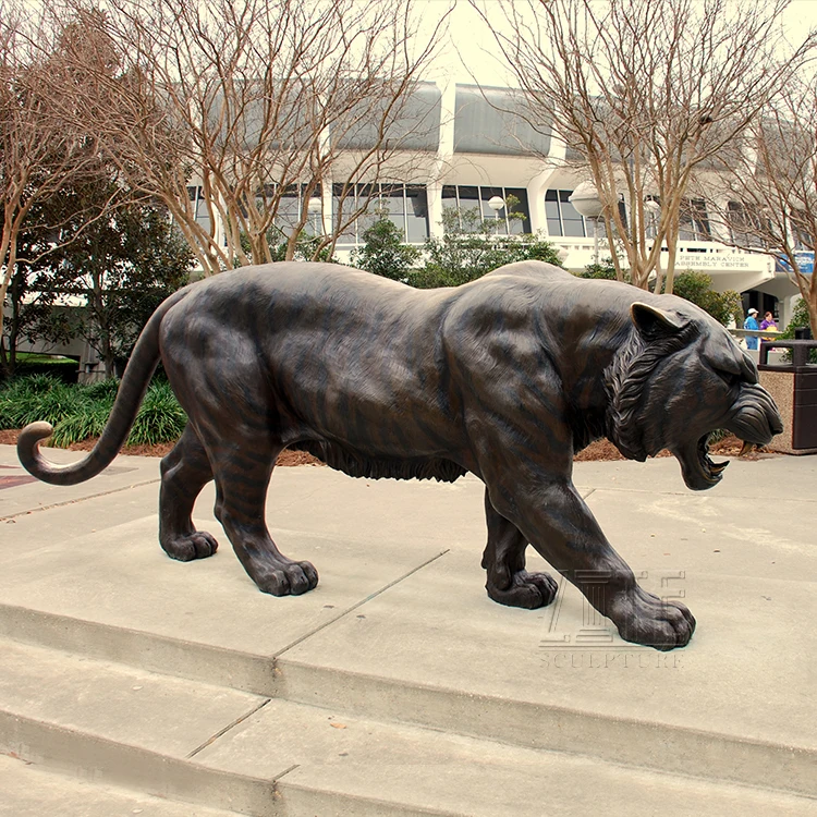 Cheap Custom Large Outdoor Garden Decoration Bronze Brass Tiger Statue
