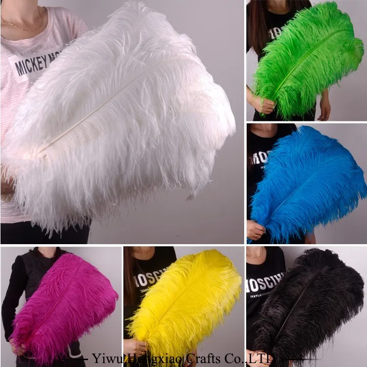 Factory Wholesale Size 630inch Cheap Large White Ostrich Feathers For