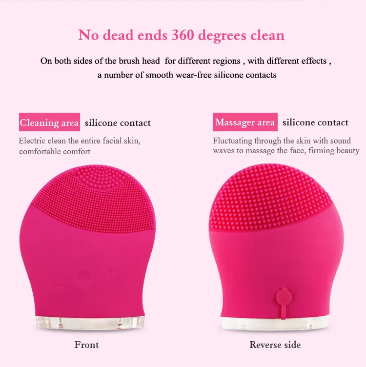 2018 New Products Washing Silicone Brushes Portable manual face brush