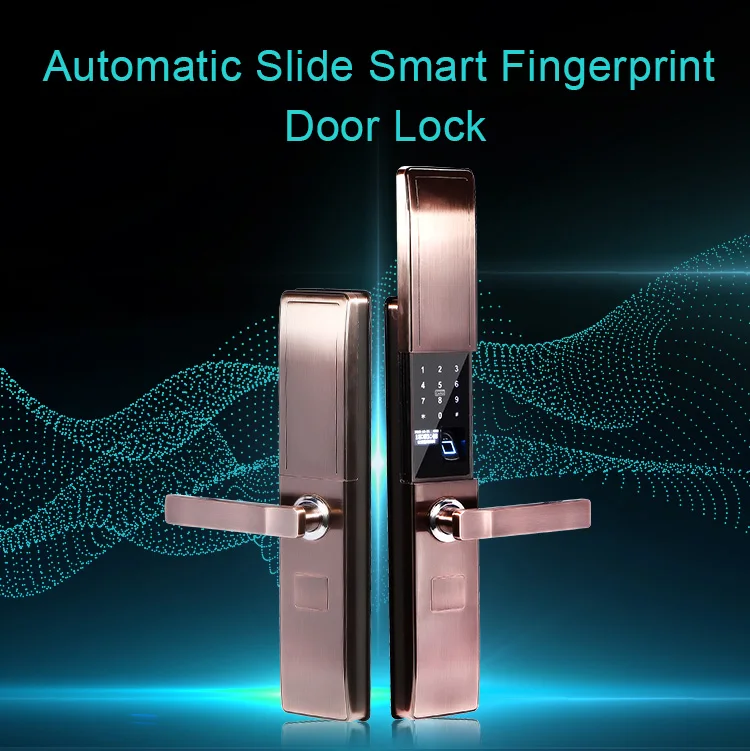 Anti-Theft Password Card Unlock Smart Front Door Lock Wifi Lock System