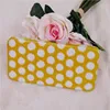 PU Hard Case Flat Opera Wallet Women Metal Frame Wallet
