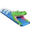 Guangzhou OHO cheap inflatable water slide crocodile Beach Belly giant inflatable slip N slide