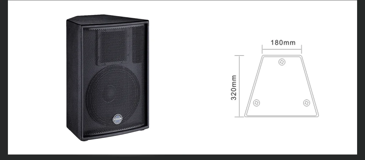 Professional Speaker 10inch With 200w Rated Power,8ohm For Disco And