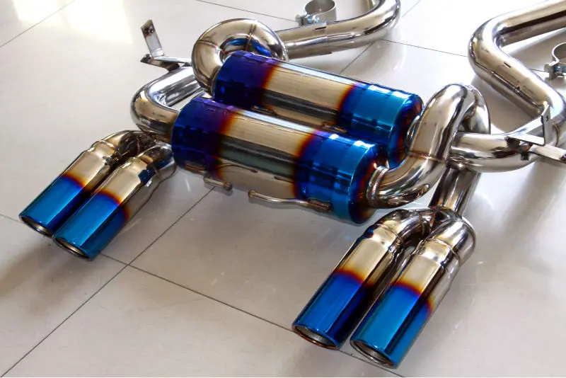3" Quad Titanium Exhaust For Bmw M3 E92 08-12 Connect Pipe + With