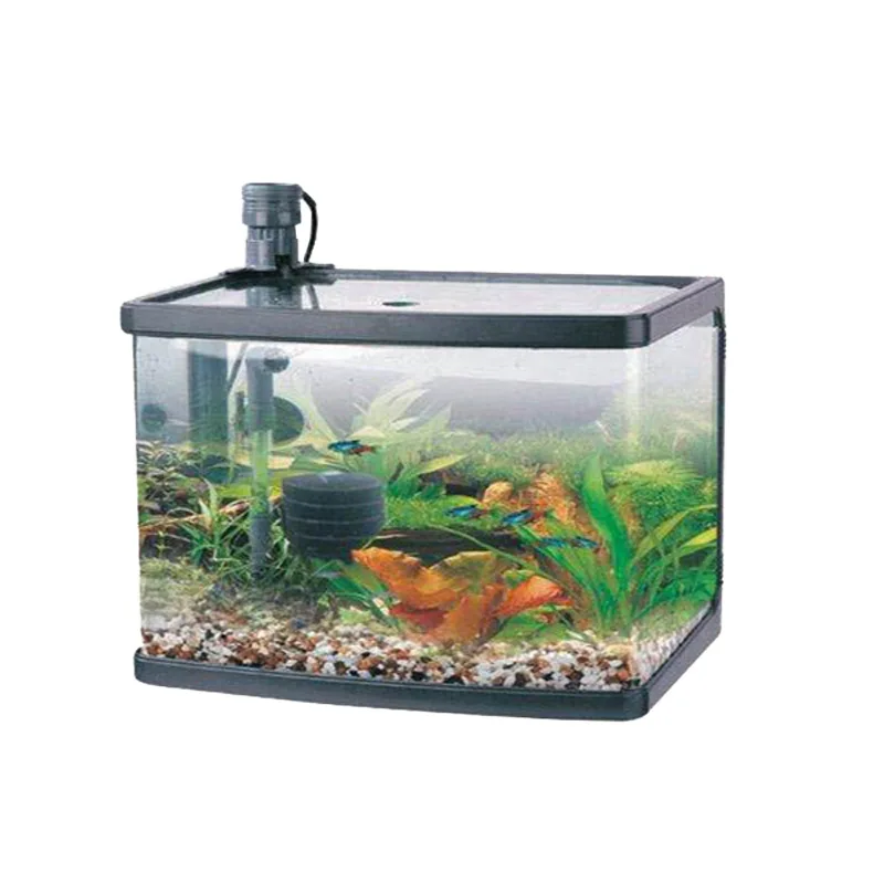 现代长方形大压克力鱼缸家居装饰