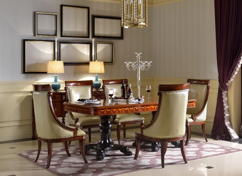 hand carved dining room furniture sets