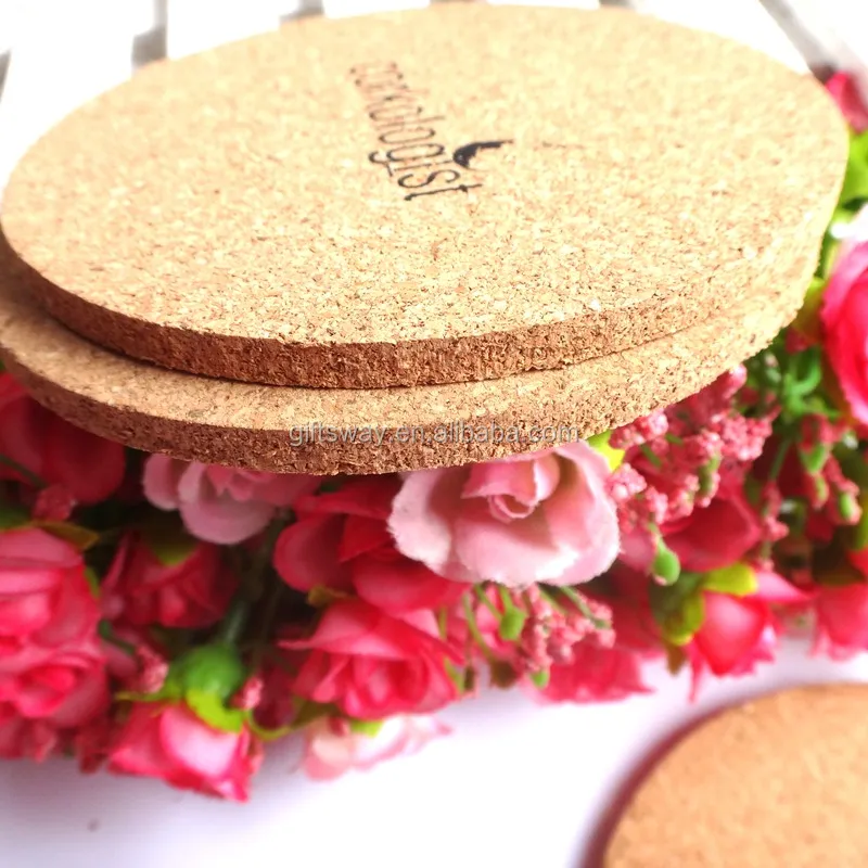 Ecofriendly Cheap Price Customizable Wholesale Cork/wooden Coasters