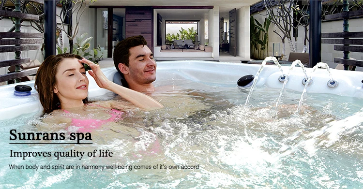 Massage spa bathtub with led lights for a family of 5 people hot tub spa SR805A