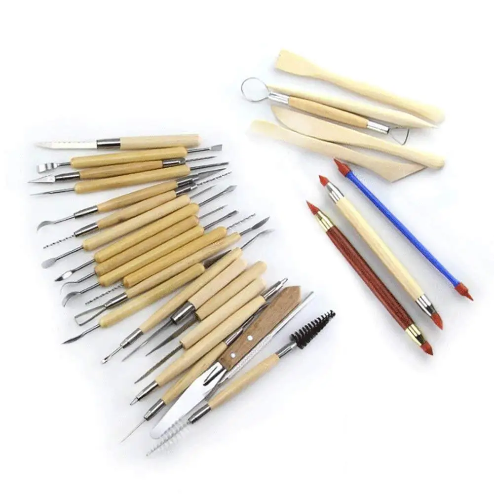 Highmoor 11Pcs Wax Ceramics Pottery Clay Carving Modeling DIY Sculpture Tool /& 5pcs Clay Sculpting Tool Set Kit Wooden Handle Clay Pottery Sculpture Carving Sculpting Molding Tool
