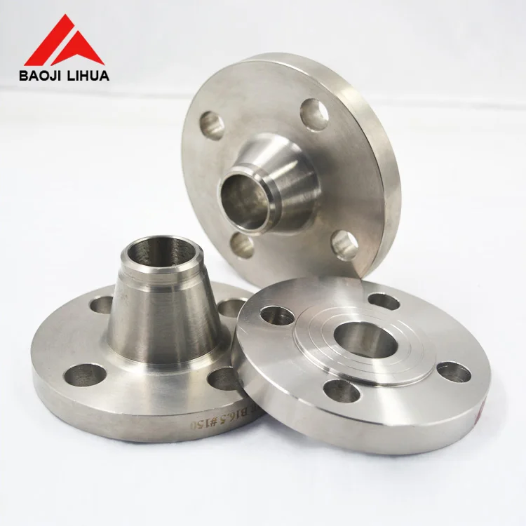Hot sale long nozzle weld neck flange titanium pipe flange