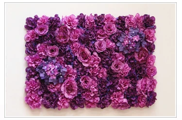 artificial flower mat for wall decoration