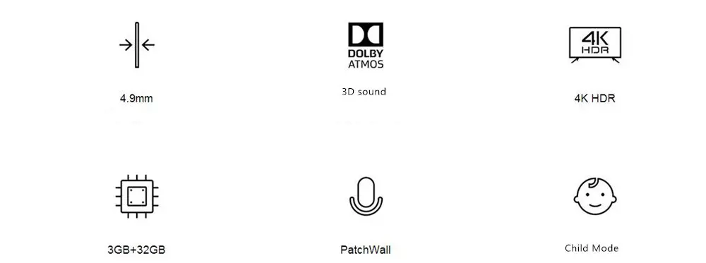 Original Xiaomi Mi TV 4 65" Inches Smart TV 4K HDR Ultra television with subwoofer and speakers