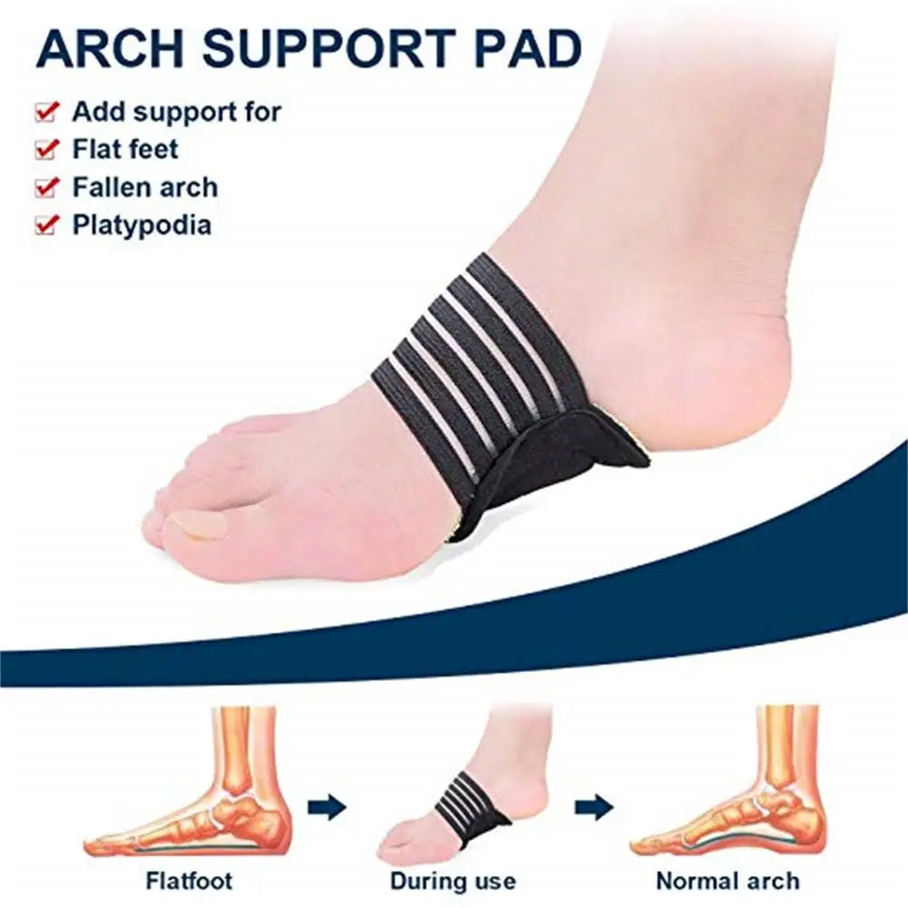 zrwe21 fallen arch support cushions flat feet foot care pain