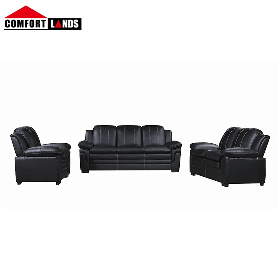 Wholesale Leather Sofa In China,3+2+1 White Pu Leather Modern Lounge