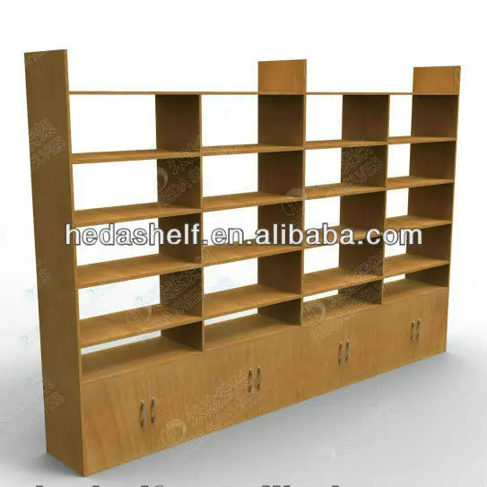 etagere bois epicerie